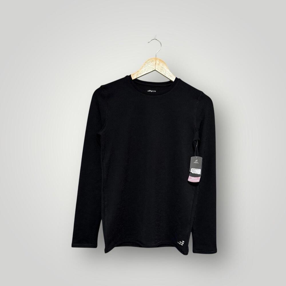 BCG Cold Weather Crewneck Black Long Sleeve Thermal Shirt Youth L 14-16